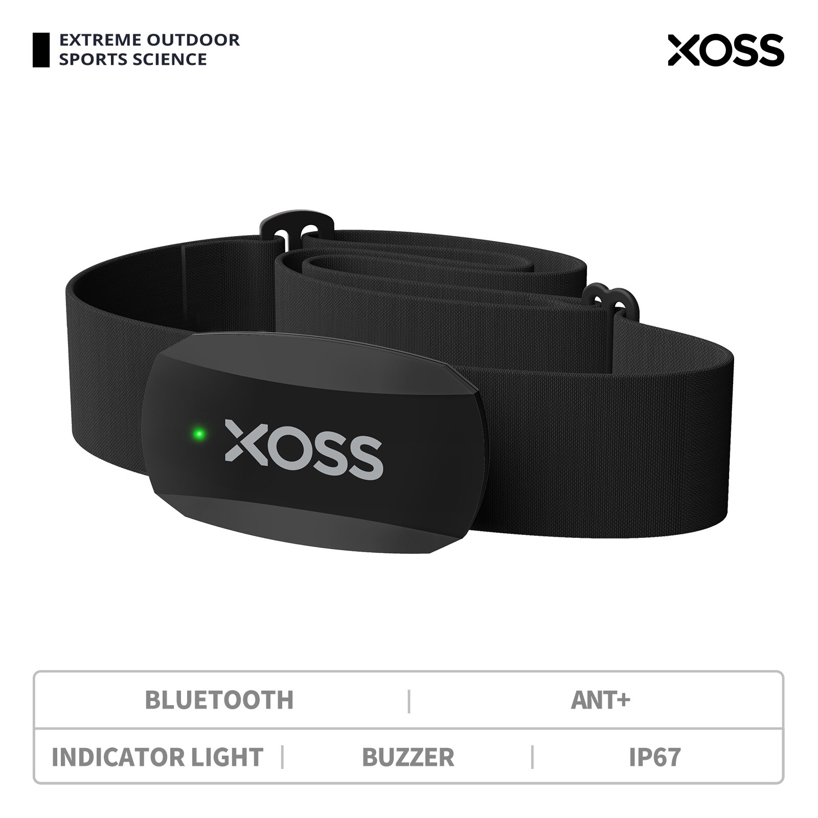 Breath Rate Monitor - XOSS X2 가슴 스트랩 심박수 모니터,