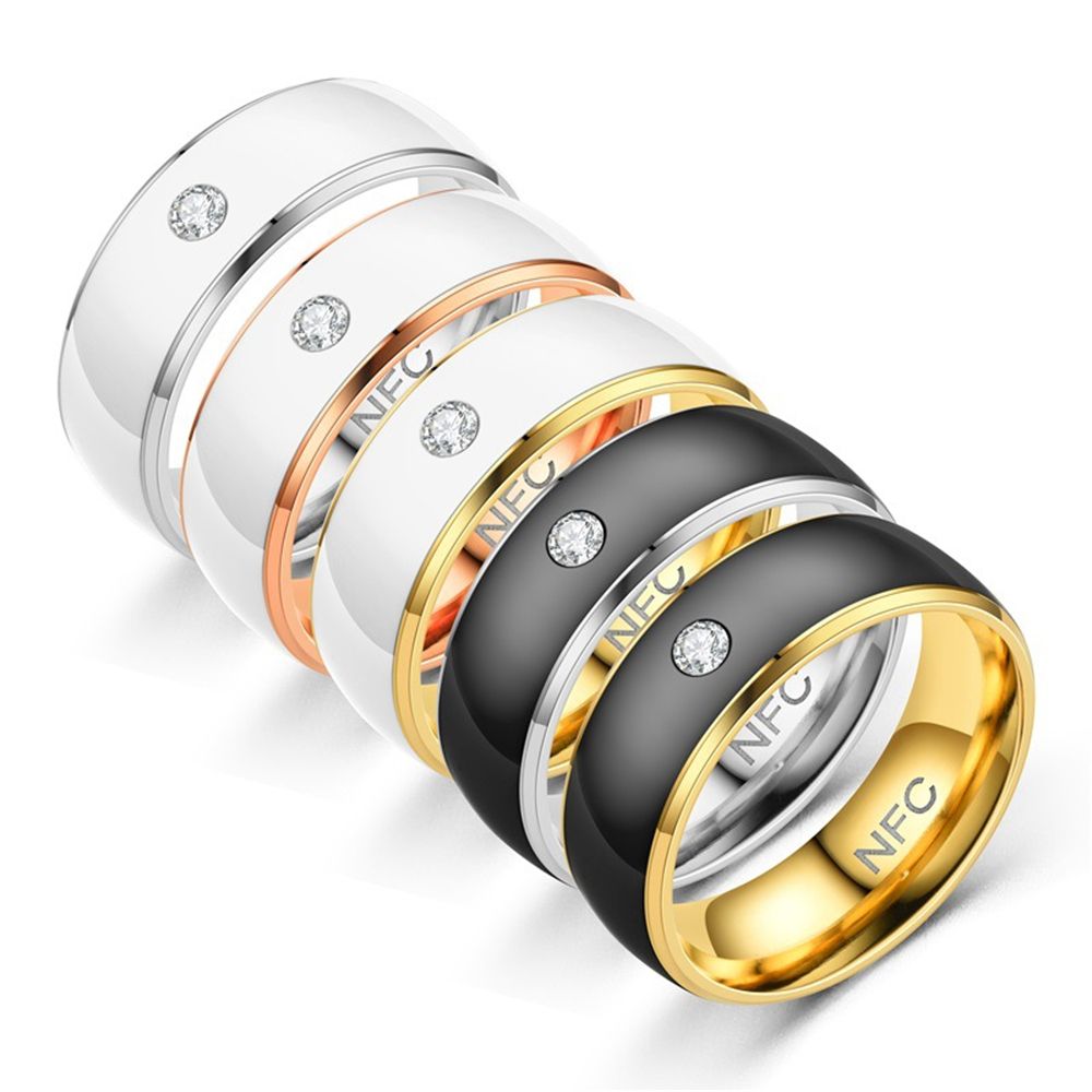 NFC 스마트 손가락 반지 패션 라인 석 반지 지능형  - Smart Ring Nfc Pay 리뷰 및 가격